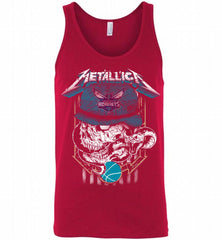 Metallica Skull Snake Charlotte Hornets Bobcats Tank - zezetee