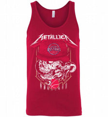 Metallica Skull Snake Detroit Pistons Tank - zezetee