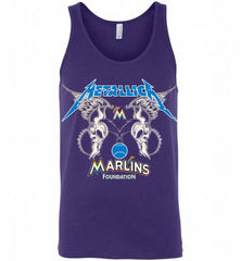 Metallica Miami Marlins Logo Tank - zezetee
