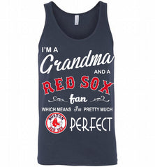 I'M A Grandma And A Boston Red Sox Fans Gift Tank - zezetee