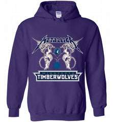 Metallica MinnesotaTimberwolves Logo Hoodie - zezetee