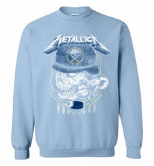Metallica Skull Snake Buffalo Sabres Crewneck Sweatshirt - zezetee