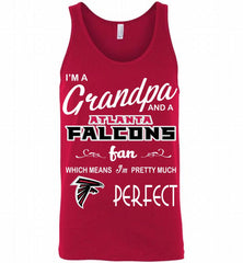 I'M A Grandpa And A Atlanta Falcons Pretty Much Perfect Tank - zezetee
