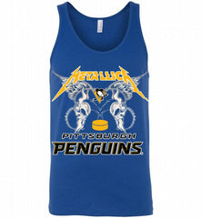 Metallica Pittsburgh Penguins Logo Tank - zezetee