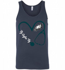 PHILADELPHIA EAGLES LOVE NURSE FLY EAGLES FLY Tank - zezetee