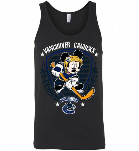 NHL Hockey Mickey Mouse Vancouver Canucks Disney Tank - zezetee