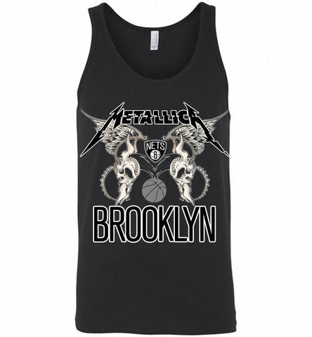 Metallica Brooklyn Nets Logo Tank - zezetee