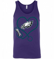 Nurse Heartbeat Philadelphia Eagles Tank - zezetee