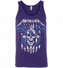 Metallica Snake Skull Tennessee Titans Logo Tank - zezetee