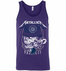 Metallica Skull Seattle Mariners Logo Tank - zezetee