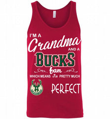 I'M A Grandma And A Milwaukee Bucks Fans Perfect Tank - zezetee