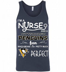 I'M A Nurse And A Pittsburgh Penguins Fans Gift Tank - zezetee