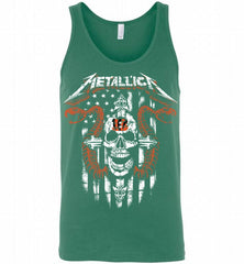 Metallica Snake Skull Cincinnati Bengals Logo Tank - zezetee