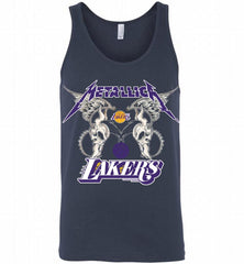 Metallica Los Angeles Lakers Logo Tank - zezetee