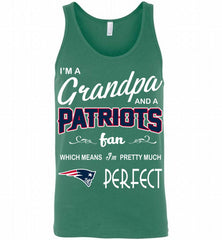 I'M A Grandpa And A New England Patriots Pretty Much Perfect Tank - zezetee
