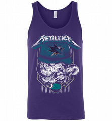 Metallica Skull Snake San Jose Sharks Tank - zezetee