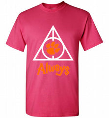 CLEMSON TIGERS UNIVERSITY PAW DEATHLY HALLOWS ALWAYS GIFT Shirt - zezetee