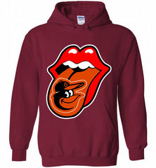 Baltimore Orioles  x The Rolling Stones Logo Hoodie - zezetee