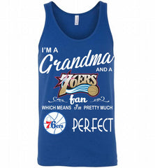 I'M A Grandma And A Philadelphia 76ers Fans Perfect Tank - zezetee