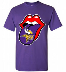 Minnesota Vikings  x The Rolling Stones Logo Shirt - zezetee