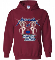 Metallica Tampa Bay Lightning Logo Hoodie - zezetee