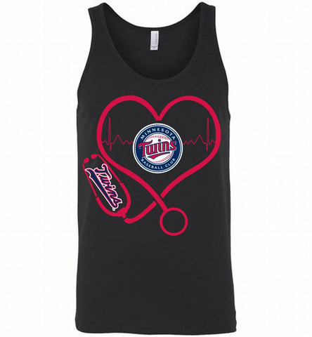 Nurse Heartbeat Minnesota Twins Tank - zezetee