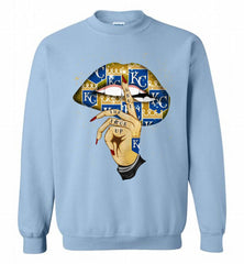 MLB Royals Lip Shut The Fuck Up Crewneck Sweatshirt - zezetee