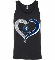 Minnesota Timberwolves In Diamond Heart Tank