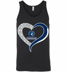 Minnesota Timberwolves In Diamond Heart Tank - zezetee