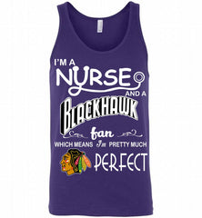 I'M A Nurse And A Chicago Blackhawks Fans Gift Tank - zezetee