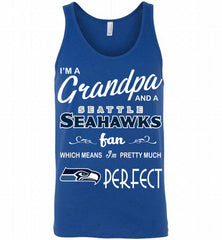 I'M A Grandpa And A Seattle Seahawks Pretty Much Perfect Tank - zezetee