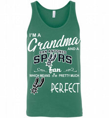 I'M A Grandma And A San Antonio Spurs Fans Perfect Tank - zezetee