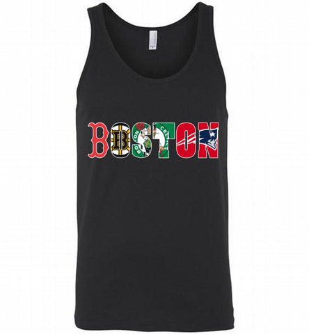 Boston fan Red Sox Bruins Celtics New England Patriots Tank - zezetee