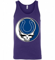 Indianapolis Colts Grateful Dead Logo Band Tank - zezetee