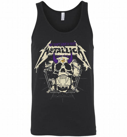 Metallica We Don't Give A Shit Minnesota Vikings Tank - zezetee