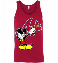 Disney Mickey Mouse Dabbing Atlanta Braves Tank - zezetee
