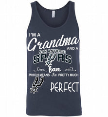 I'M A Grandma And A San Antonio Spurs Fans Perfect Tank - zezetee