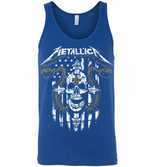 Metallica Snake Skull New Orleans Saints Logo Tank - zezetee