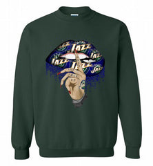 Utah Jazz Lip Shut The Fuck Up Crewneck Sweatshirt - zezetee