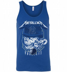 Metallica Skull New York Yankees Logo Tank - zezetee