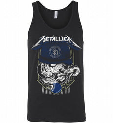 Metallica Skull San Diego Padres Logo Tank