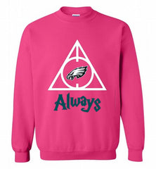 PHILADELPHIA EAGLES DEATHLY HALLOWS ALWAYS GIFT Crewneck Sweatshirt - zezetee