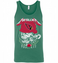Metallica Skull Snake Arizona Cardinals Tank - zezetee
