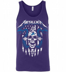 Metallica Snake Skull Detroit Lions Logo Tank - zezetee