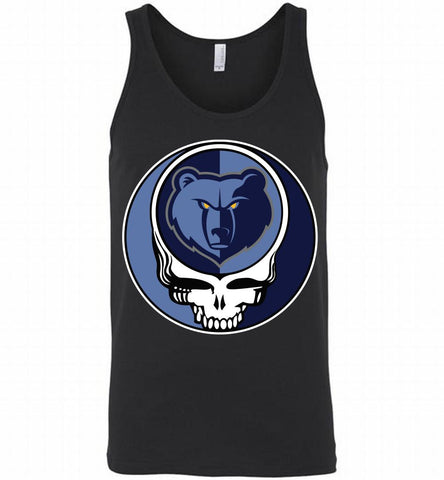 Memphis Grizzlies Grateful Dead Logo Band Tank - zezetee