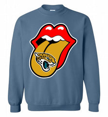 Jacksonville Jaguars  x The Rolling Stones Logo Crewneck Sweatshirt - zezetee