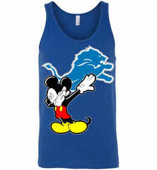 Disney Mickey Mouse Dabbing Detroit Lions Tank - zezetee