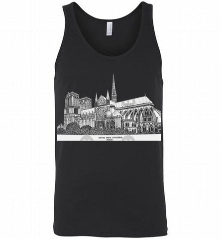 NOTRE DAME CATHEDRAL TEE Tank - zezetee