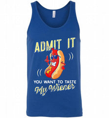 ADMIT IT YOU WANT TO TASTE MY WIENER Tank - zezetee