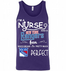 I'M A Nurse And A New York Rangers Fans Gift Tank - zezetee